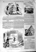 Original Old Antique Print 1844 Lyceum Theatre Adelphi Lypiatt Gloucest 19th