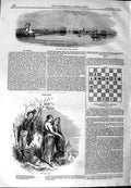 Original Old Antique Print 1844 Town Harbour Havannah Cuba Scruffy Man Ladies