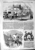 Original Old Antique Print 1844 Queen Castle Northampton Weedon Statio Victorian