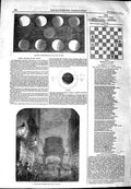 Original Old Antique Print 1844 Total Eclipse Moon Scene Temple Bar Fog London