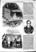 Old Antique Print 1844 Lamartine Balloting President Torch Light New York 19th