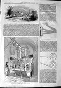 Original Old Antique Print 1844 Gloucester College School Clock Royal Exchange