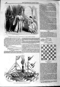 Old Antique Print 1844 Drury Lane Theatre Ralfe Chinese War Steamer Ship 19th