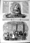 Old Antique Print 1844 Princess Sophia Gloucester Funeral George'S Chapel 19th