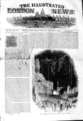 Original Old Antique Print 1845 Great Democratic Mass Meeting Park New York