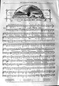 Old Antique Print 1845 Sheet Music Ev'Ry Land My Home Sporle Henry Lovell 19th