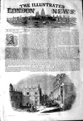 Original Old Antique Print 1845 Street Scene Mexico South America Horses Siers