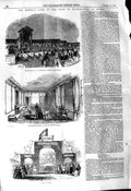 Original Old Antique Print 1845 Queen Stowe Wolverton Railway Aylesbury 19th