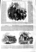 Original Old Antique Print 1845 Bishop London Archbishop Canterbury Greyfriars