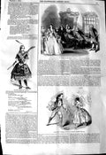 Old Antique Print 1845 Green Bushes Adelphi Theatre St. James'S Celeste 19th