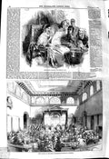 Old Antique Print 1845 Queen Sheriffs Roll Privy Council Court Exchequer 19th