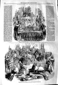 Old Antique Print 1845 Parliament Ceremony Robing Queen Chancellor Lords 19th