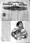 Original Old Antique Print 1845 Portrait Ibrahim Pacha Egypt 19th
