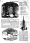 Old Antique Print 1845 Jersey Great Texas Meeting New York Louth Church 19th