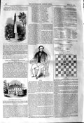 Original Old Antique Print 1845 Monument Duke Wellington Horncastle Vidoc 19th
