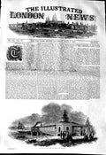 Original Old Antique Print 1845 Terrace New Pier Gravesend Ships 19th