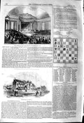Old Antique Print 1845 Ladies Industry Association New York Convent Leeds 19th