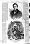 Original Old Antique Print 1845 Portrait Duc De Brogile Brazilian Slaves 19th