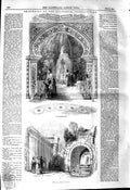 Old Antique Print 1845 Colosseum Regent'S Park Conservatory Appolo Temple 19th