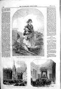 Old Antique Print 1845 Lord Commissioner Assembly Hall Key Holyrood Girl 19th