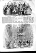 Original Old Antique Print 1845 Queen Costume Ball Roger Coverley Duchess Duke