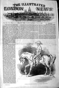Original Old Antique Print 1845 Statuette Duke Wellington Horse Count D'Orsay