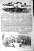 Original Old Antique Print 1845 Conflict Ballinhassig Battle Maho 19th