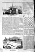 Old Antique Print 1845 Protestant Church Mount Zion Building Architecture 19th