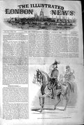 Original Old Antique Print 1845 Grand Review Hyde Park London Siers Horses 19th