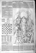 Original Old Antique Print 1845 Cartoon Spirit Chivalry Daniel Maclise 19th