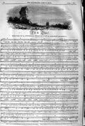 Old Antique Print 1845 Sheet Music I'Ll Be There Fitzball Herbert Rodwell 19th