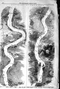 Original Old Antique Print 1845 Panorama River Rhine Cologne Oberwinter 19th