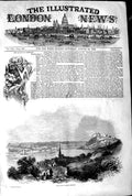 Old Antique Print 1845 Scene Queen England Royal Yacht Passing Coblentz 19th