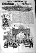 Original Old Antique Print 1845 Majesty Queen Coburg Mayence Frankfurt W 19th