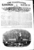 Original Old Antique Print 1845 Illuminations Antwerp Queen Boats Fine Art 19th
