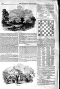 Original Old Antique Print 1845 Radnor Church Ball 19th Century