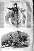 Original Old Antique Print 1845 Marshal Guard Encounter Kabyles French Siers