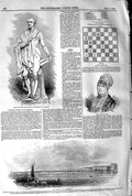 Old Antique Print 1845 Satue Marquis Wellesley Mrs. Fry Bridge Petersburg 19th