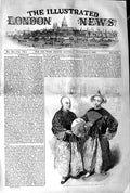 Original Old Antique Print 1845 Chinese People Costumes Fan 19th
