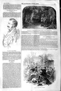 Old Antique Print 1845 Col.Reis M.P Windsor James'S Theatre Oxford Fight 19th