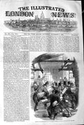 Old Antique Print 1845 Deposits Railway Plans Board Trade Men Rush Door 19th