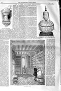 Original Old Antique Print 1845 Beckford Collection Etruscan Library Vase Tazza