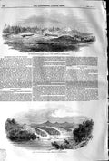 Original Old Antique Print 1845 Conflict New Zealand Bruni Borneo Prope 19th