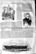 Original Old Antique Print 1845 Ship Steamer Trident Lord Wharncliff Wellington