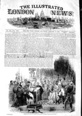 Original Old Antique Print 1846 Presentation City Address Queen Windsor Castle