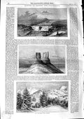 Original Old Antique Print 1846 Oregon California Basaltic Hill Sierra Nevada