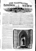 Antique Old Print *3160 1846 Houses Parliament Carriage Porch Victoria Tower