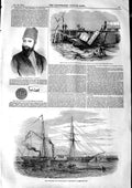 Old Antique Print 1846 Physician Emperor Morocco Railway Ship Birkenhead 19th