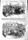 Old Antique Print 1846 Grand Marriage Festivities Cairo Pasha Son Bride 19th