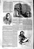 Original Old Antique Print 1846 Lord Morpeth Opera Don Quixote Drury Theatre